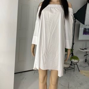 White off the shoulder dress